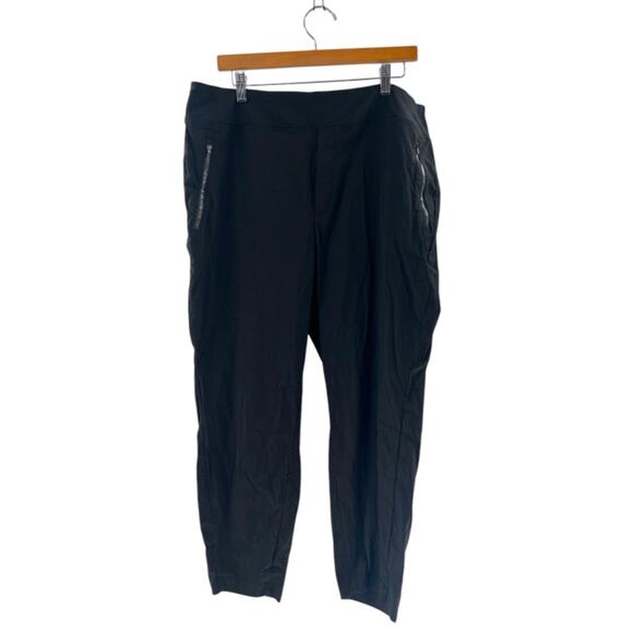 Athleta Trekkie North high rise trousered jogger black sz 18 - Picture 7 of 8